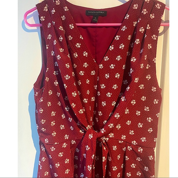 Banana Republic burnt orange, floral, summer dress - Picture 5 of 5